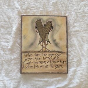 Inspirational Wall Art with Heart Design